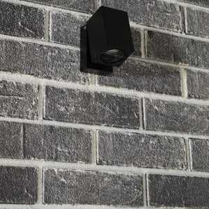 LED's Light applique extérieure LED inclinable - Douille GU10 - IP44 - Noir - Modèle Lucca