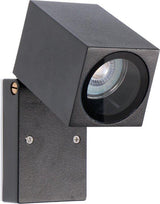 LED's Light applique extérieure LED inclinable - Douille GU10 - IP44 - Noir - Modèle Lucca