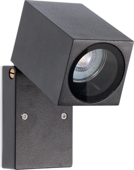 LED's Light Kantelbare LED Buitenlamp - GU10 fitting - IP44 - Zwart - Model Lucca