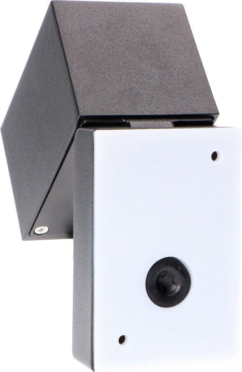 LED's Light applique extérieure LED inclinable - Douille GU10 - IP44 - Noir - Modèle Lucca