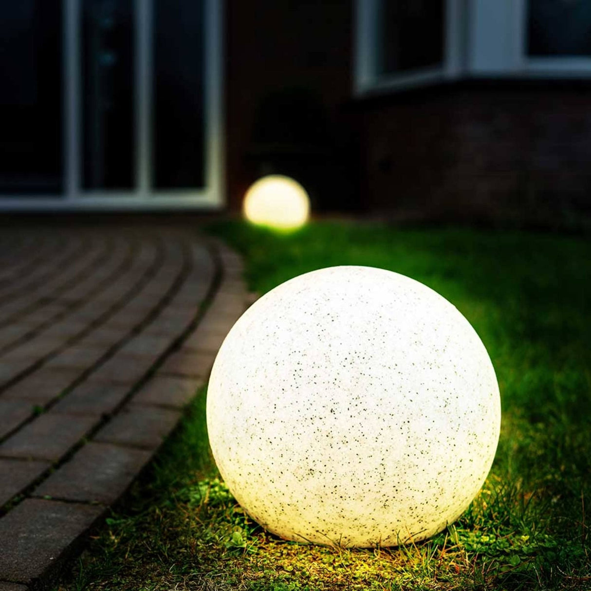 LED padverlichting steen warmwit met sensor - IP65 waterdicht - 20cm