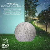 LED padverlichting steen warmwit met sensor - IP65 waterdicht - 20cm