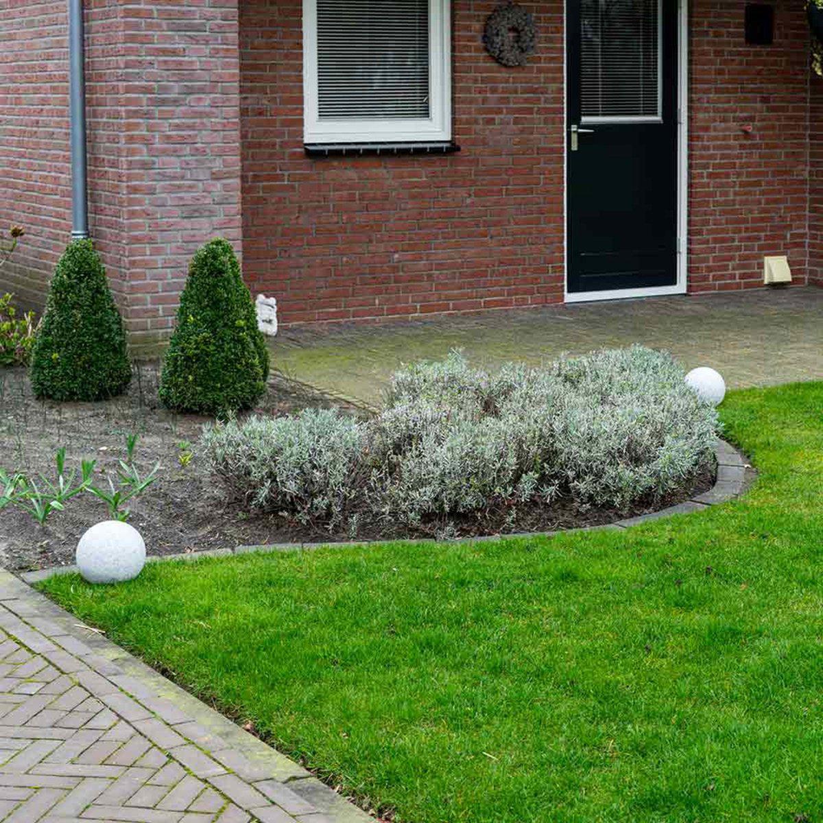 LED padverlichting steen warmwit met sensor - IP65 waterdicht - 20cm