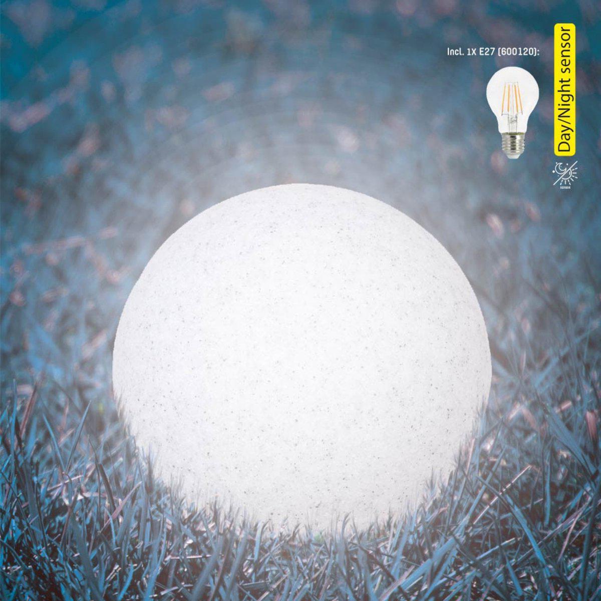 LED padverlichting steen warmwit met sensor - IP65 waterdicht - 20cm
