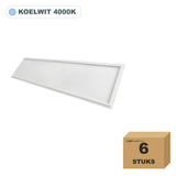6 stuks edge-lit LED paneel 30x120, 36W, UGR<19, koelwit 4000K, in doos