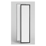 LED paneel 30x120 met zwart frame, voor- en achterkant