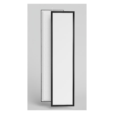 LED paneel 30x120 met zwart frame, voor- en achterkant
