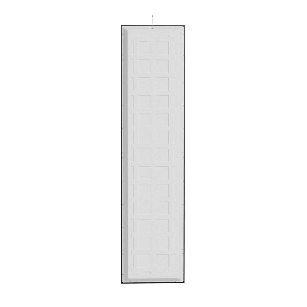 Achterkant van het LED paneel 30x120 met zwart frame