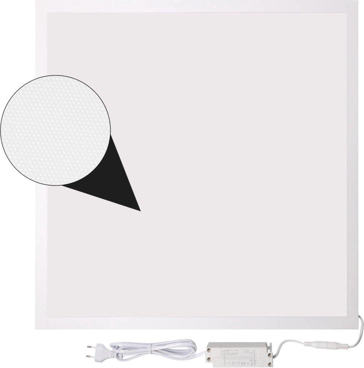 Panneau LED 60x60 cm – 3450 lumens – 35 W – Blanc chaud 3000 K – UGR19 – Driver inclus