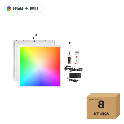 RGBWWW LED paneel 60x60 36W, doos van 8 stuks