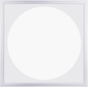 Dalle LED 60x60 avec surface lumineuse ronde
