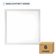 6 stuks edge-lit LED paneel 62x62, 40W, UGR<19, daglichtwit 6000K, in doos