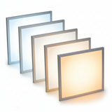 LED paneel 60x60 - 5CCT - 28W - 3640-3920 Lumen - UGR<19 - 3000K t/m 6000K - wit frame - 8 stuks