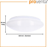 LED's Light Plafondlamp met Sensor 1100 - Daglicht en bewegingsdetectie - Ø 33 cm