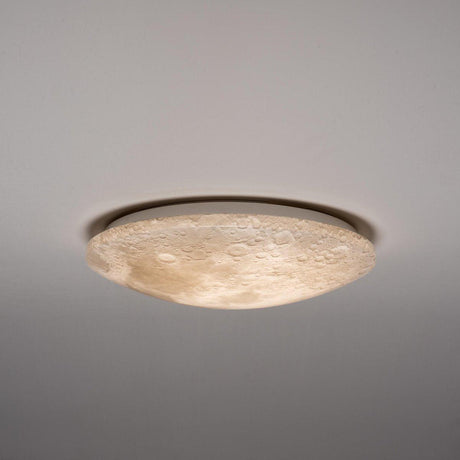 Plafonnier LED 1900 lumens - 18W - Design lune 45cm - Variable avec télécommande