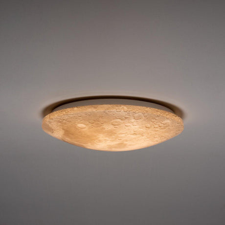 Plafonnier LED 1900 lumens - 18W - Design lune 45cm - Variable avec télécommande
