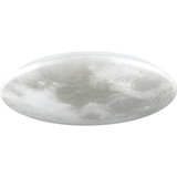 Plafonnier LED 1900 lumens - 18W - Design lune 45cm - Variable avec télécommande