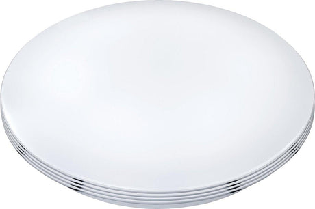LED Plafondlamp rond 35 cm met ringen - Universeel - Spatwaterdicht - Warm wit licht