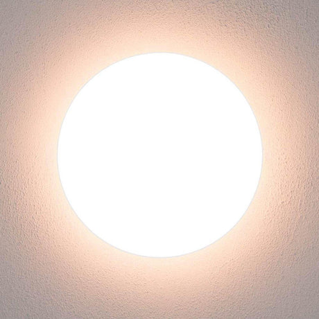 LED Plafondlamp rond 35 cm met ringen - Universeel - Spatwaterdicht - Warm wit licht