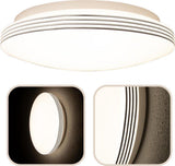 LED Plafondlamp rond 35 cm met ringen - Universeel - Spatwaterdicht - Warm wit licht