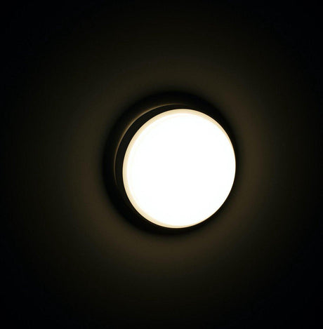 Plafonnier extérieur LED - Rond de 21 cm - Lumière blanche froide - IP54 - 10 W