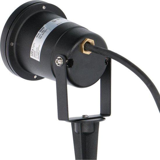 LED Prikspot GU10 - Kantelbaar 360° - IP54 - 150cm Kabel - Zwart