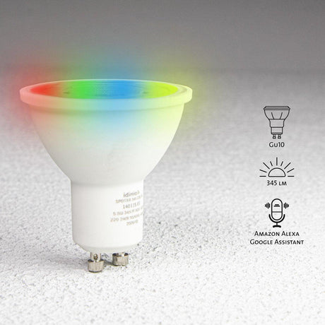 Spot LED à planter GU10 - Orientable à 360° - IP54 - Câble de 150 cm - Noir