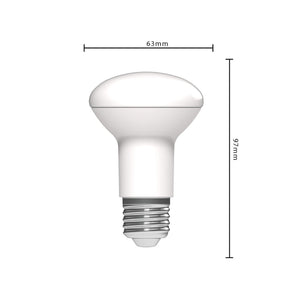 LED reflectorlamp E27 warmwit 2700K - 7W 806 lumen - R63 mat opaal