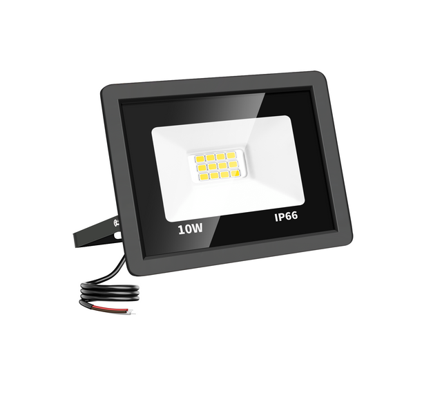 LED Schijnwerper 10W, 1.000 lm, 120° Breedstraler, IP66, Buitenlamp & Gevelverlichting