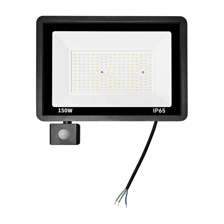 LED schijnwerper 150W met bewegingssensor koelwit 4000K – voorkant