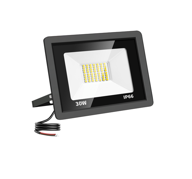 LED Schijnwerper 30W, 3.000 lm, 120° Breedstraler, IP66, Buitenlamp & Gevelverlichting