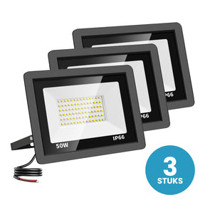 Set van 3 LED schijnwerpers 50W koelwit 4000K - 3 stuks