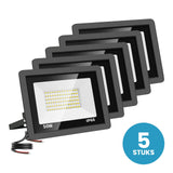 Set van 5 LED schijnwerpers 50W koelwit 4000K - 5 stuks