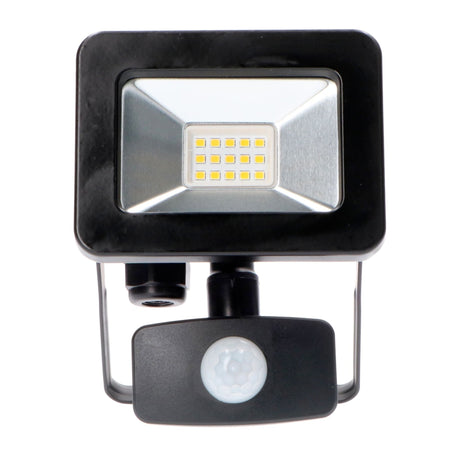 Projecteur LED blanc froid 4000 K avec détecteur de mouvement - 10 W 1100 lumens - IP44