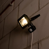 Projecteur LED blanc froid 4000 K avec détecteur de mouvement - 10 W 1100 lumens - IP44
