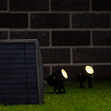 LED Solar Tuinspot 140 Lumen - Warmwit 3000K - IP65 - 2 Stuks - Zonnepaneel