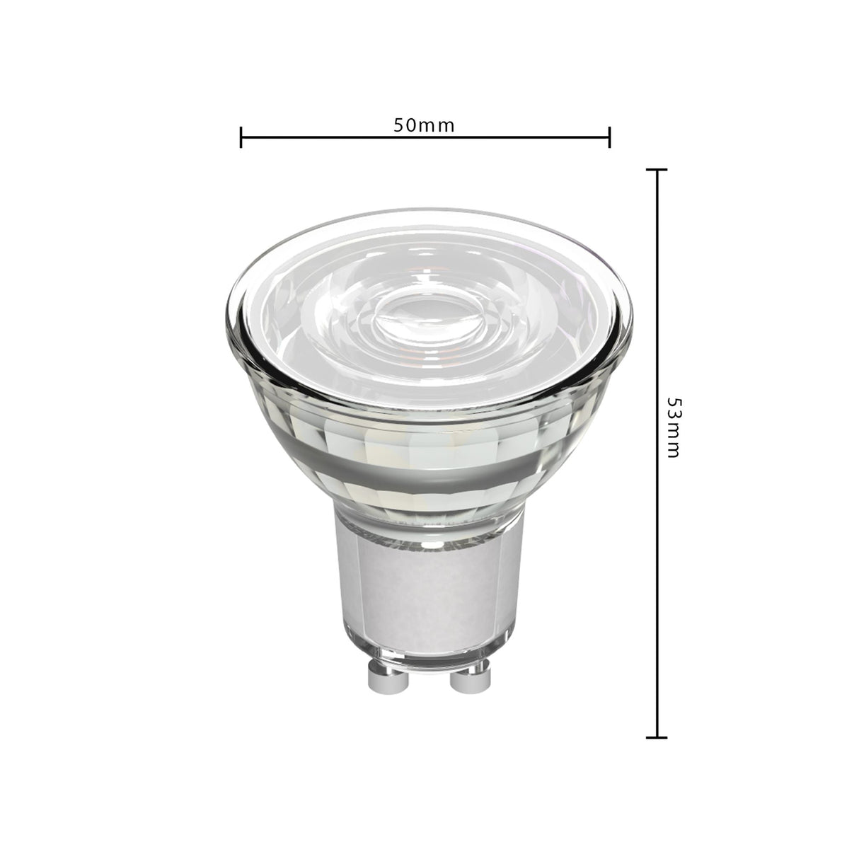 LED spot GU10 warmwit 2700K - 3W 230 lumen - vervangt 35W