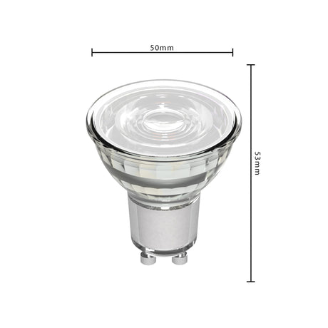 Spot LED GU10 blanc chaud 2700K - 3W 230 lumens - remplace 35W