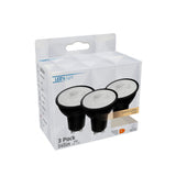 LED GU10 Spot Zwart - 345 lumen - Warmwit 2700K - 4W - 3 stuks