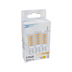 LED Lamp G9 550 lumen - 4,7W - Warmwit 2700K - Capsule - 3 stuks