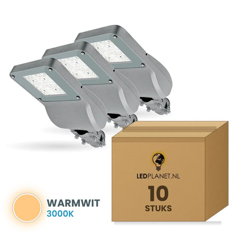 LED Straatverlichting 30W 4050lm, Warmwit 3000K, IP65, doos 10 stuks, 230V