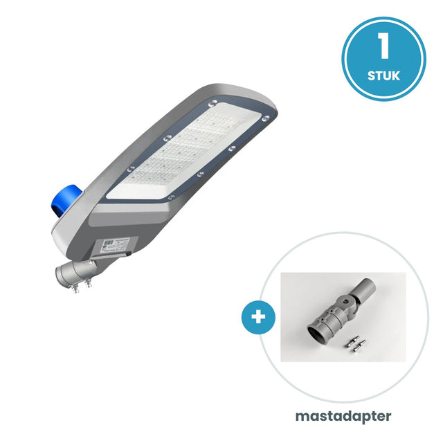 LED Straatverlichting 60W, Koelwit 4000K, Daglichtsensor, incl. mastadapter - set 1 stuk
