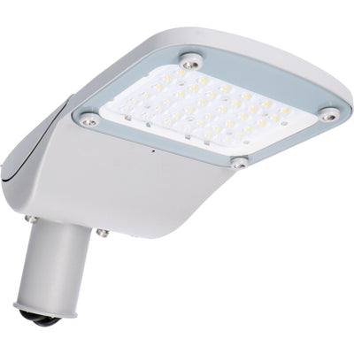 Éclairage public LED avec lampadaire 60W - Étanche et résistant aux chocs - IP66 - Gris