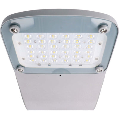 Éclairage public LED avec lampadaire 60W - Étanche et résistant aux chocs - IP66 - Gris