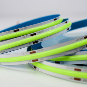 COB LED Strip, Groen, 24V, 8W/m, 800lm/m, CRI>90, IP20, 5m