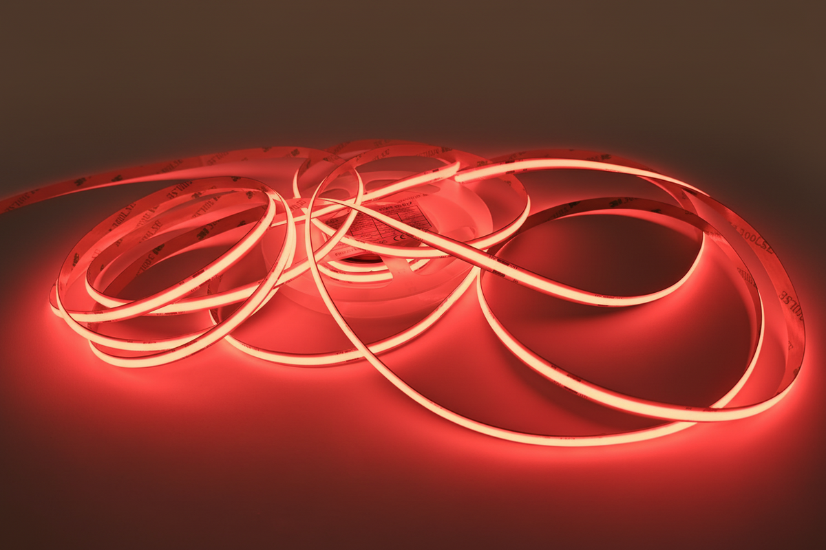 COB LED Strip, Rood, 24V