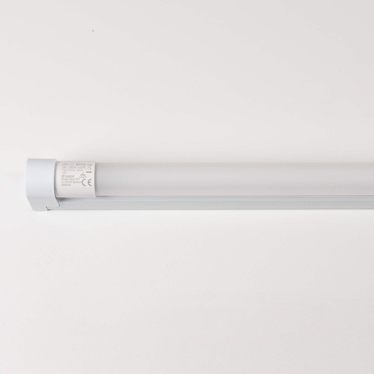 LED TL-armatuur 1900 lumen - 18W - Koelwit 4000K - Vervangbare buis - 120cm - 4 stuks