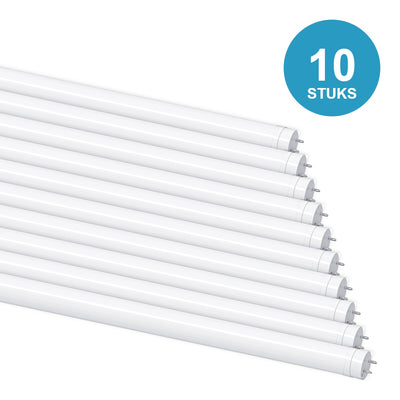 10 stuks LED TL buis T8 120cm 18W 3600 lm 200 lm/W daglichtwit 6000K