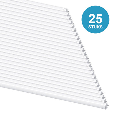 25 stuks LED TL buis T8 120cm 18W 3600 lm 200 lm/W koelwit 4000K