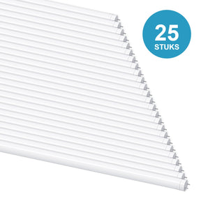 25 stuks LED TL buis T8 120cm 18W 3600 lm 200 lm/W neutraalwit 5000K draaibare eindkappen